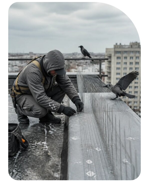 Защита от ворон под ключ в Перми по цене от 5356 р. | Сенат-Прм